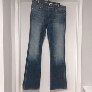 7 for all mankind Blue washed Bootcut Jeans
